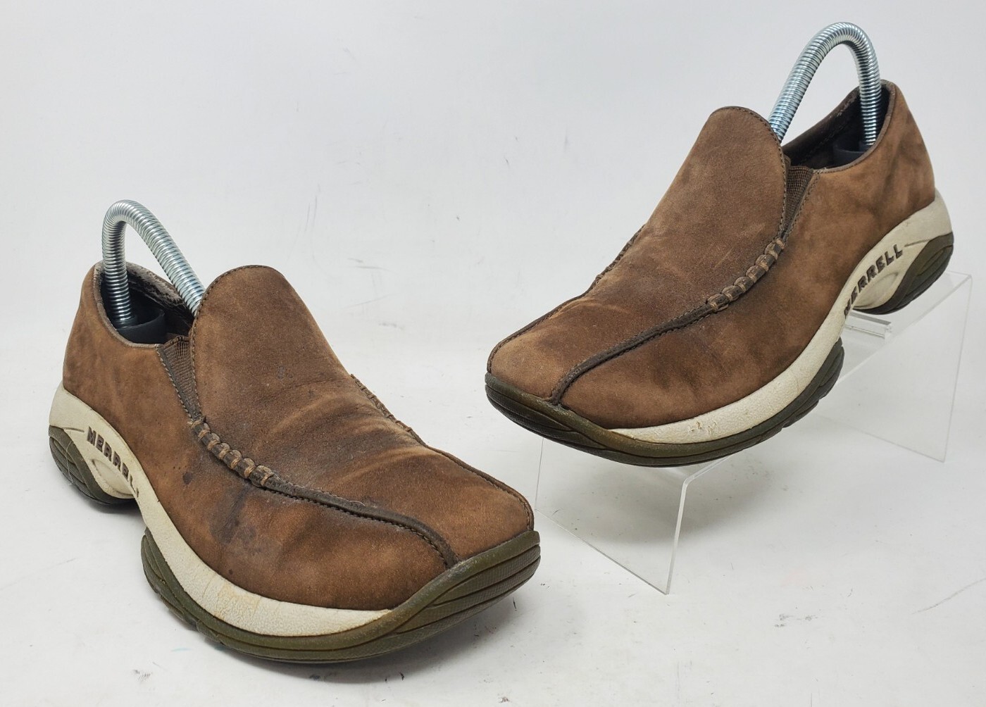 Scarpe mocassino Merrell Primo Seam Moc donna 7 taupe scuro slip on pelle 63534