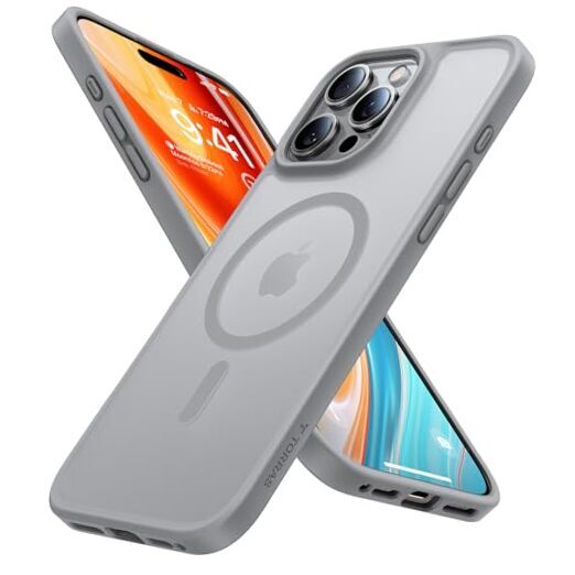 Stronger Magnetic & Shockproof for iPhone 16 Pro Case, Military Grade Grey