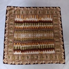 Adrienne Landau Studio Geometric Silk Scarf 34" x 34" Square