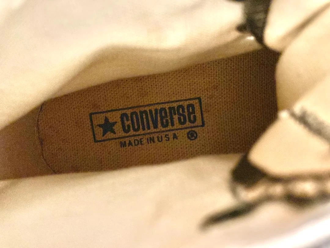 80s!USA! Converse Rolling Stones black high cut silver box / Not for sale