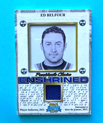 Ed Belfour  2016 Presidents Choice Blue and White Enshrined Jersey 06/10
