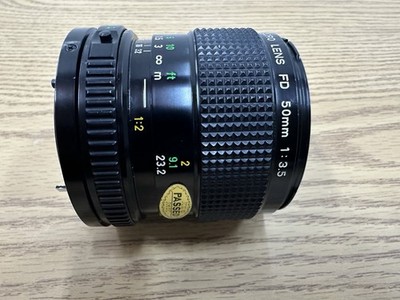 Canon FD 50mm F3.5 Macro Lens FD Mount [Near Mint] W/lens Caps | eBay
