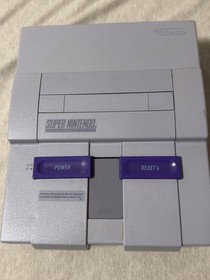 Super Nintendo SNES Home Console SNS-001 Gray With Controller