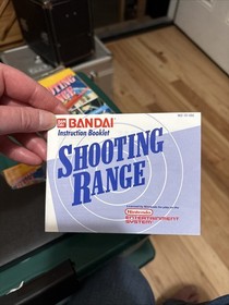 Nintendo NES Shooting Range Light Gun Series Booklet With Box Tested