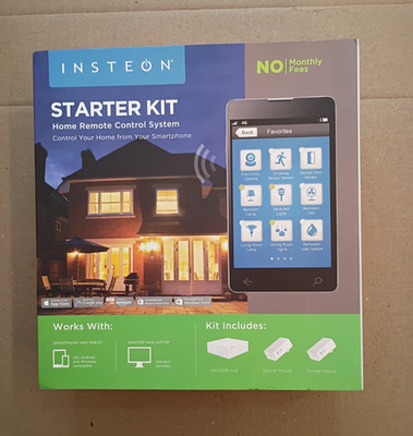 NEW/SEALED / Insteon Home Control Starter Kit (Hub, Dimmer Modules, Cables)