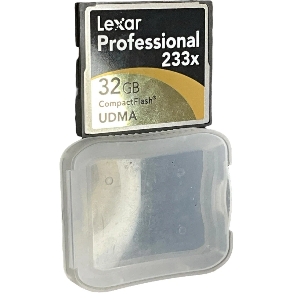 Lexar Professional 233x CompactFlash 32GB UDMA Memory Card with Case - Image 3 of 4