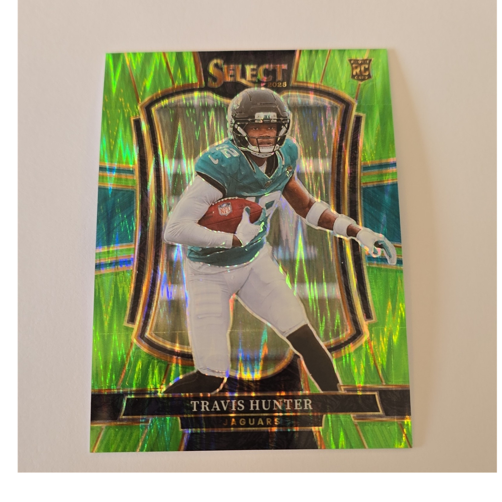 2025 Panini Select Travis Hunter Green Field Level Prizm Rookie #128 Serial /699