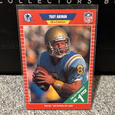 Pro Set 1989 Troy Aikman Rookie #490 Dallas Cowboys NFL Football Card. rookie card picture
