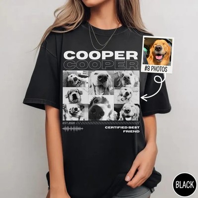 Custom Pet Photo Comfort Tee Personalized Dog Cat Lover Gift Shirt