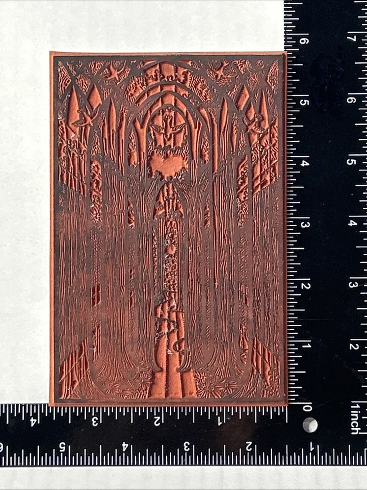 Sello de goma de arco forrado de árbol Foto 2 de 3