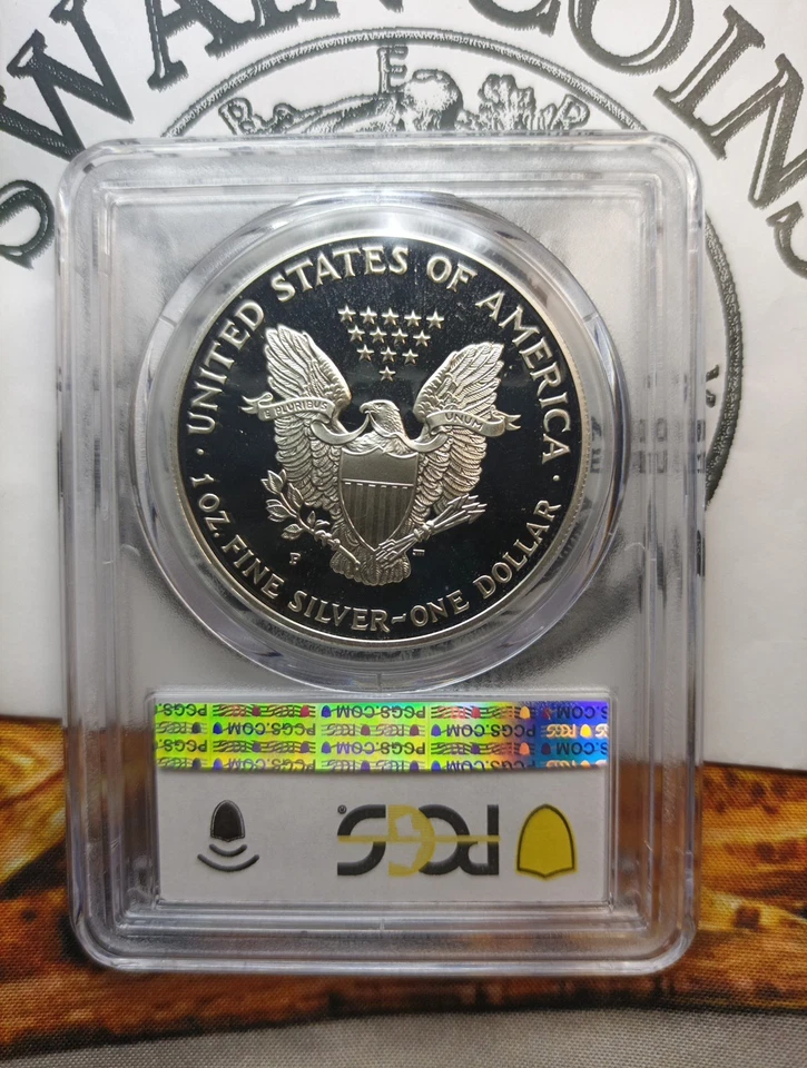 2000-P American Silver Eagle PR69 DCAM PCGS Blue Label EA143 - Image 3 of 3