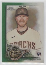 2022 Topps Allen & Ginter Chrome Green Refractor 18/99 Seth Beer #162 09dw