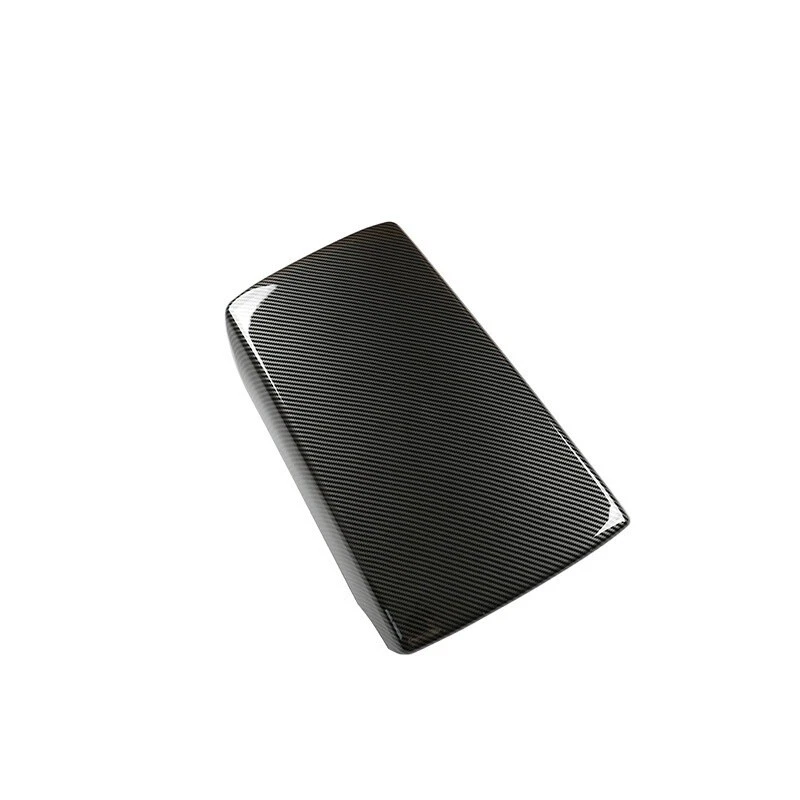 Cubierta de consola central con reposabrazos delantero de fibra de carbono para auto Honda Accord 2018-22 Foto 4 de 4