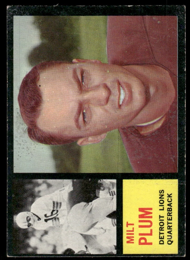 1962 Topps #50 Milt Plum Detroit Lions