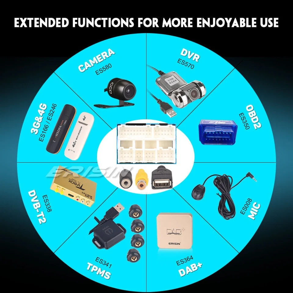 8-Kern 9" Android 9 Autoradio Navi Für VW Golf Polo Caddy Skoda Passat 4GB+32GB - Bild 3 von 4