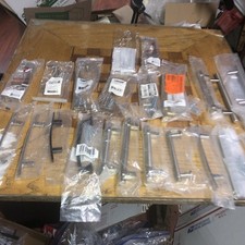Mixed lot of 5 door/cabinet hardware Latch, door stop, Pocket hoops/Handles