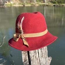 Vintage 70s Doeskin Felt Wool Hat