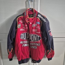 Vintage Jeff Gordon Chase Authentics Jacket Nascar Racing Medui JH DuPont Flames