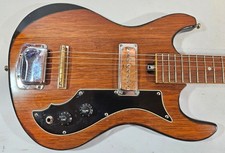 Vintage 1970 Zenta Single Pickup Electric Guitar MIJ Japan Natural Woodgrain