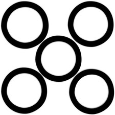 5 Pcs Garbage Disposal Sink Seal Gasket, Putty-Free Flange Seal Gasket