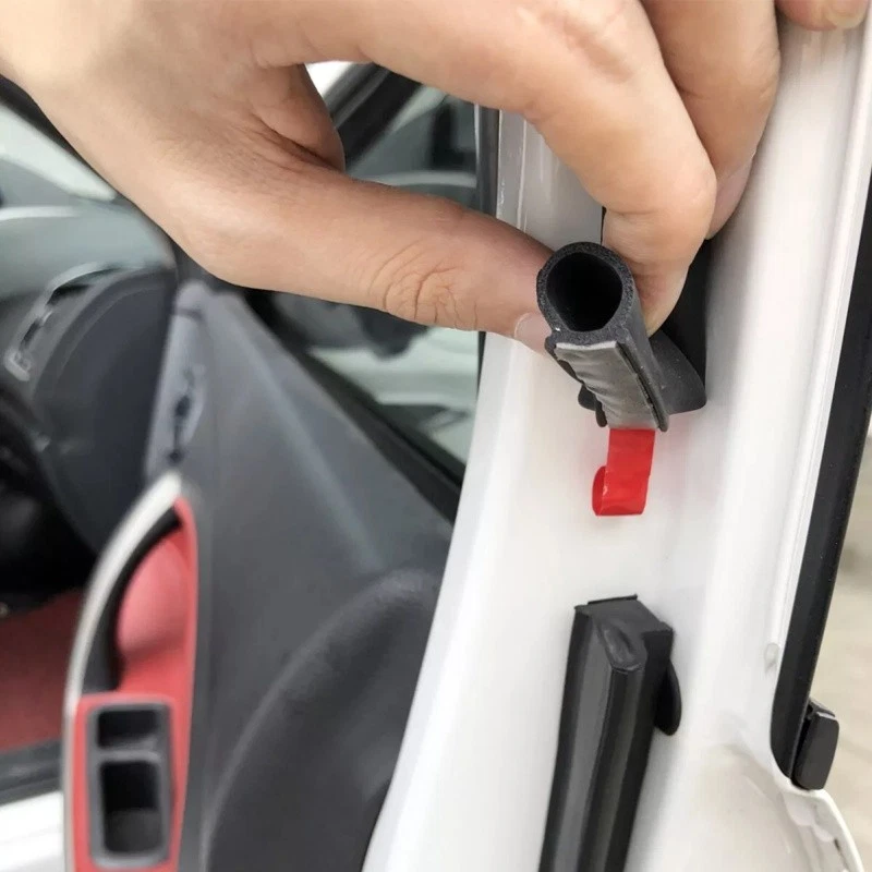 16Ft D-Shape Car Rubber Seal Strip Weather Stripping for Door Hood Trunk Window - Image 4 of 4