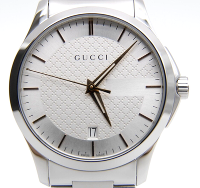 TOP MINT w/Box] GUCCI G Timeless 126.4 YA126442 38mm White Dial QZ