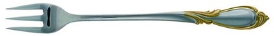 International Silver Golden Rhapsody, New  Seafood Cocktail Fork 3398322