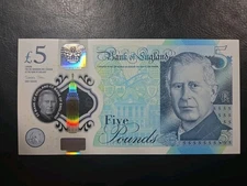 Great Britain - England 5 Pounds Sterling, 2023, P-398, UNC Polymer
