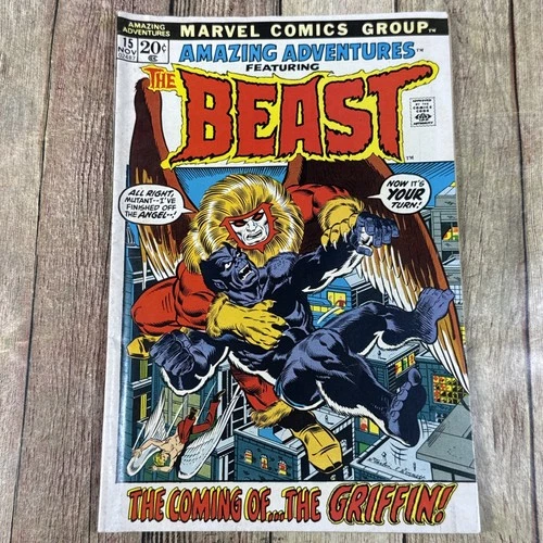 Vintage Amazing Adventures #15 1972 Marvel 1st Blue Fur Beast! X-men key issue