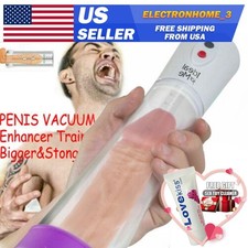 Electric Vacuum Stroker Penis Pump Enhancer Male-Masturbator-Penis-Enlarger US