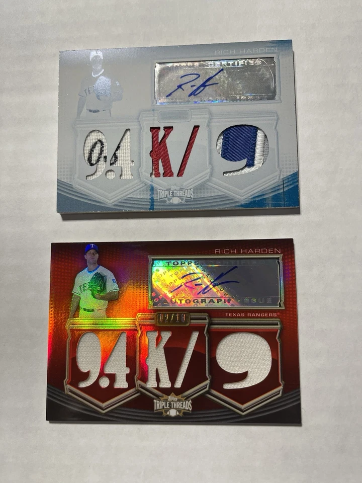 2010 Topps Triple Threads Rich Harden *White Whale* 1/1 - Image 4 of 4