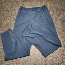 Mens Saks Fifth Avenue Lightweight Stretch Tech Performance Pants Blue Large NEW