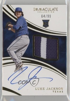 2016 Panini Immaculate 64/99 Luke Jackson #137 RPA Rookie Patch Auto RC 0h26