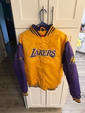 Los Angeles Lakers Boys Youth Reversible Puffer Jacket XL 18 20 Reebok RFF10658