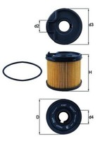 Kraftstofffilter Mahle KX 87D Filtereinsatz FüR Suzuki Lancia Zeta Jumpy Expert
