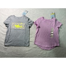 Cat Jack Kids Gray Shark Graphic T Shirt Purple Short Sleeve Size 2T NWT