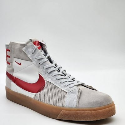 Nike SB Zoom Blazer Mid Premium Gray White Red Shoes FD5113 100 Men Size 14 NEW
