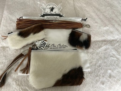 Holy Cow Couture Matchtastic Set New With Ear Tag Gorgeous Hide Retail $250