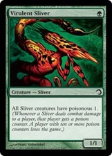 1 x Virulent Sliver - Foil - Premium Deck Series: Slivers - NM-Mint - MTG