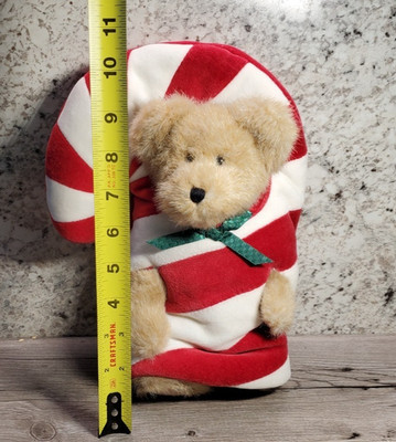 Boyds Bears Candy Cane Teddy Bear Christmas Costume Plush