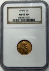 1949 S LINCOLN Wheat Cent NGC MS67 RD