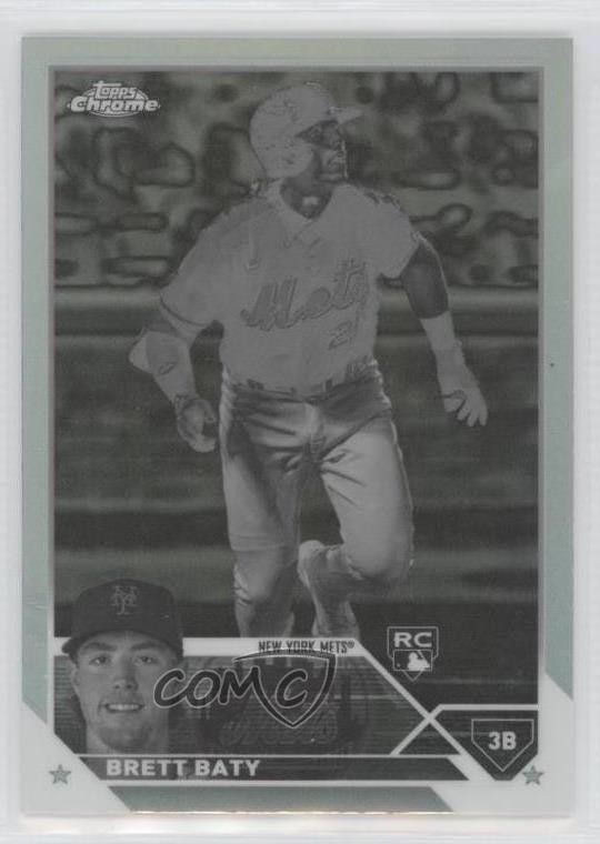 2023 Topps Chrome Negative Refractor Brett Baty #204 10nl