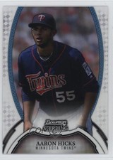 2011 Bowman Sterling MLB Future Stars Refractor 129/199 Aaron Hicks #6 e2p