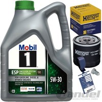 Hengst ÖLFILTER+4L Mobil 1 Esp 5W30 ÖL Passend FüR Vw Seat Audi 1.0-1.4 Tfsi/Tsi