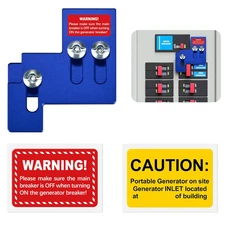 Generator Interlock Kit for Square D QO or Homeline 100 or 125 Amp Panels, 3/4 t