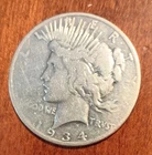 1934-S Peace Silver Dollar