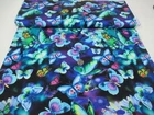 Timeless Treasures quilt-craft fabric ELECTRIC BUTTERFLIES multi 2 yds (cd-3157)