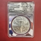2021 American Silver Eagle ANACS MS 70 Type 1 First Strike Coin 1 oz