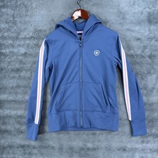 Ariat Jacket Womens Medium Blue Pink White AriatTEK Cold Series Full Zip