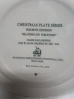 VINTAGE 1975 AVON CHRISTmAs Skaters On The Pond Plate COLLECTor  Enoch Wedgwood — photo 6